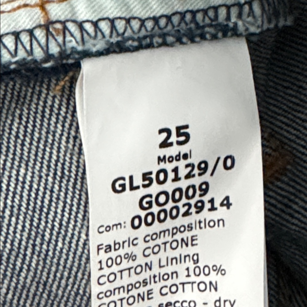 G. Label by Goop Alison Dark Wash Boyfriend Cuffed Hem Jean Size: 25 - Picture 10 of 10